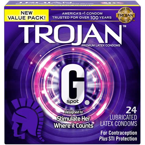 trojan g spot condoms review|Trojan G Spot Premium Lubricated Condoms, 24 count.